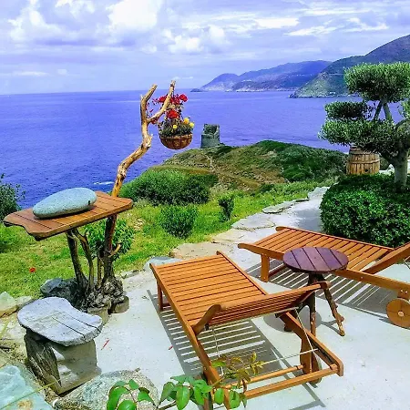 Coin De Paradis Vue Dominante Sur Mer, Montagne Et Tour Genoise Avec Jacuzzi Pino Exterior photo